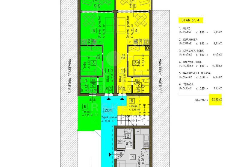 Wohnung zum Kauf 132.000 € 2 Zimmer 41,4 m² 1. Geschoss Omisalj 51511