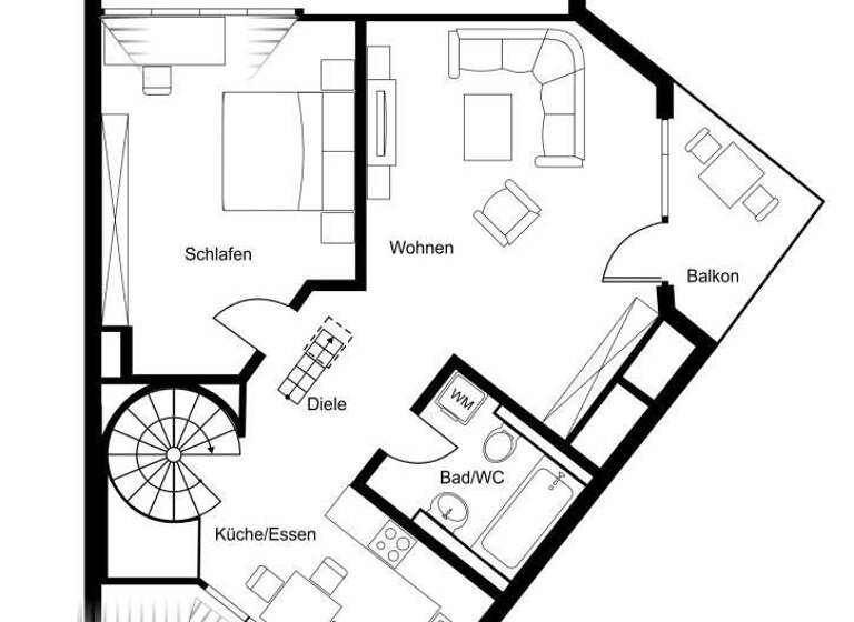 Maisonette zum Kauf 228.000 € 2 Zimmer 58,7 m²<br/>Wohnfläche 2.<br/>Geschoss Rohrau Gärtringen 71116