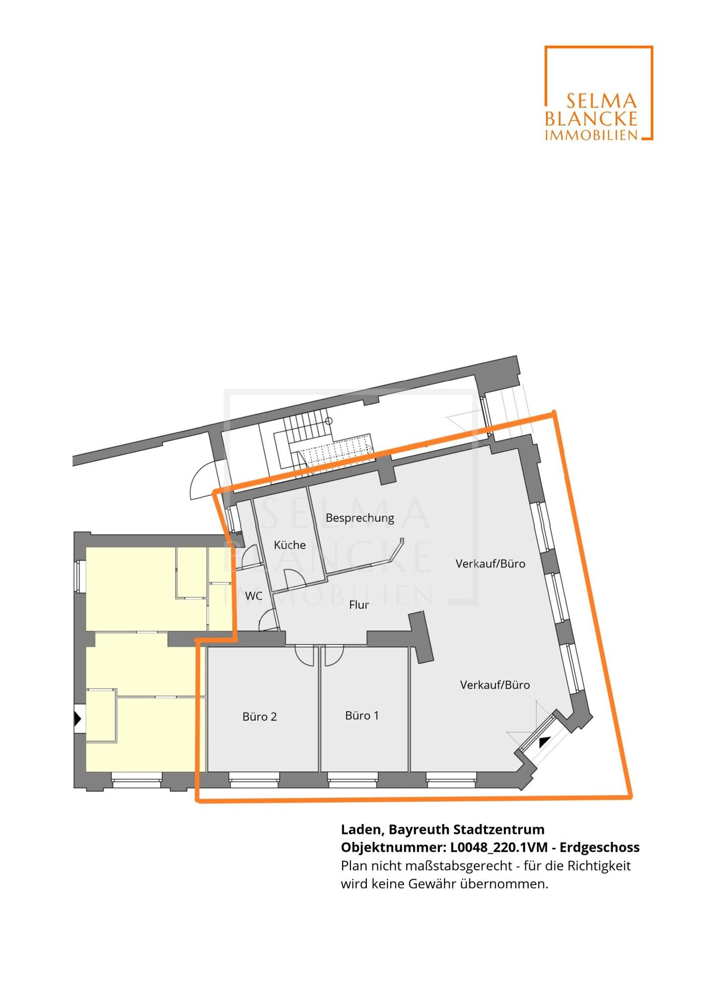 Ladenfläche zur Miete 1.585 € 150 m²<br/>Verkaufsfläche City Bayreuth 95444