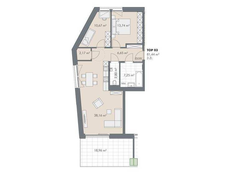 Wohnung zum Kauf - Erstbezug provisionsfrei 789.000 € 3 Zimmer 81,4 m² EG Karl-Innerebner-Straße 93 Hötting Innsbruck 6020