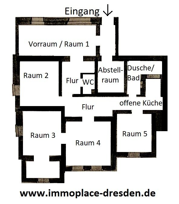 Bürofläche zur Miete provisionsfrei 1.000 € 5,5 Zimmer 121 m²<br/>Bürofläche Weißer Hirsch Dresden 01324