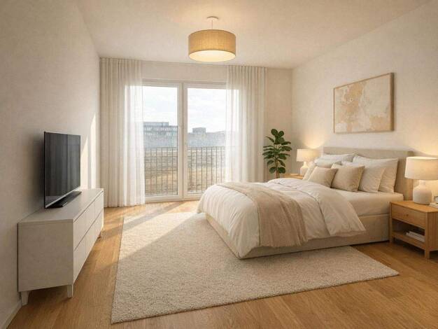 Wohnung zum Kauf - Neubau provisionsfrei 715.900 € 4 Zimmer 97,8 m² 2. Geschoss Hildegard-Knef-Straße 101 Heerdt Düsseldorf 40549