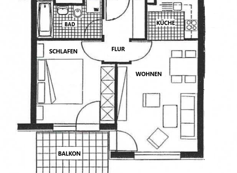 Wohnung zum Kauf 130.000 € 2 Zimmer 45,8 m²<br/>Wohnfläche 1.<br/>Geschoss Striesen-Ost Dresden 01277