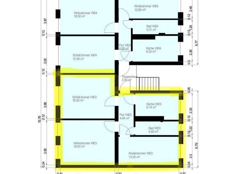 Wohnung zur Miete 800 € 3 Zimmer 64,5 m² 1. Geschoss Freiburger Str. 23 Oranienburg 16515