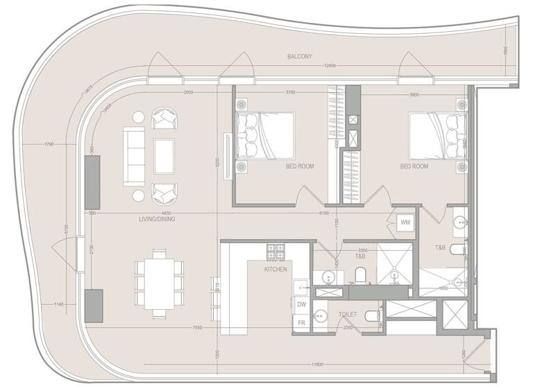 Wohnung zum Kauf provisionsfrei 924.211 € 3 Zimmer 172,8 m² Dubai 00000