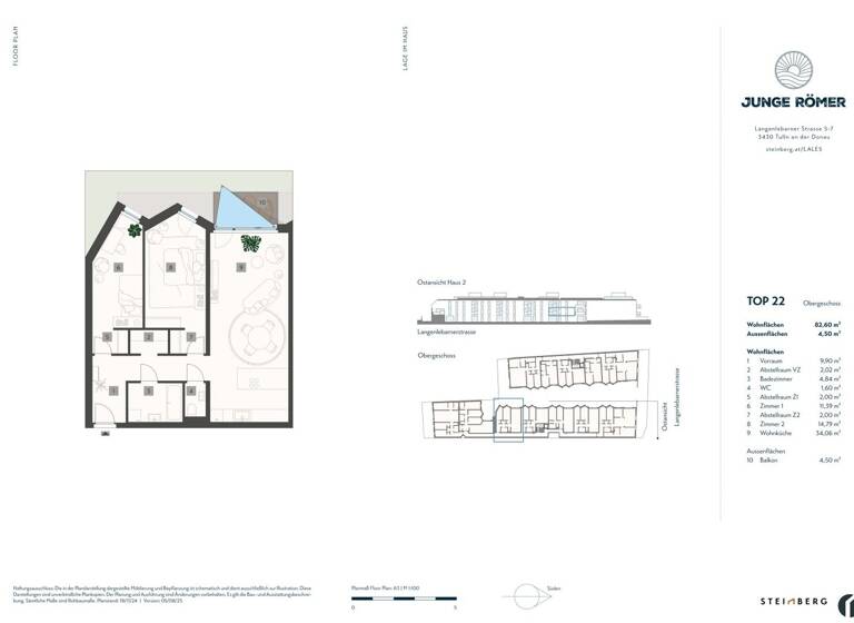 Wohnung zum Kauf 440.000 € 3 Zimmer 82,6 m² 1. Geschoss frei ab 01.05.2027 Tulln an der Donau 3430