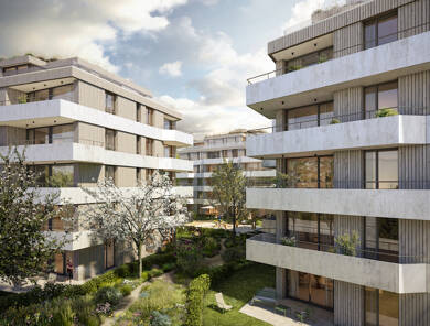 Wohnung zum Kauf - Neubau provisionsfrei 575.000 € 2 Zimmer 76 m² 3. Geschoss Herderstraße 4, 6, 8 West, Hausstätt 251 Rosenheim 83024