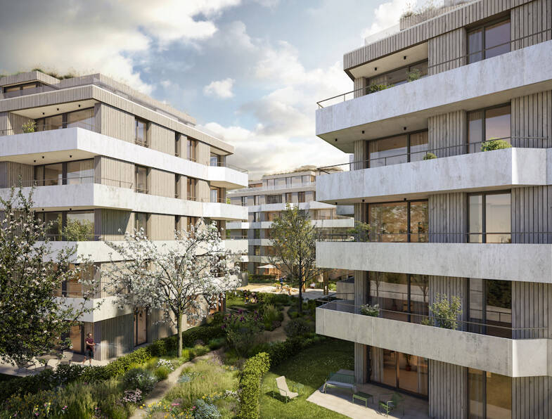 Wohnung zum Kauf provisionsfrei 575.000 € 2 Zimmer 76 m² 3. Geschoss Herderstraße 4, 6, 8 West, Hausstätt 251 Rosenheim 83024