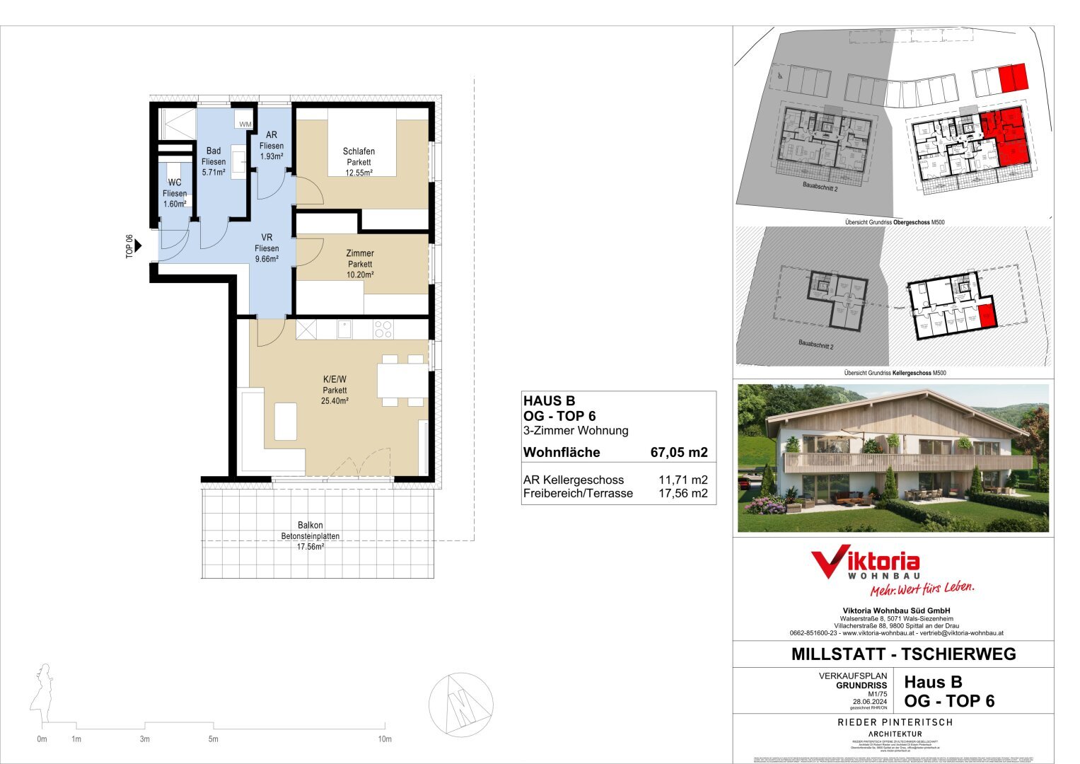 Wohnung zum Kauf 358.000 € 3 Zimmer 67,1 m²<br/>Wohnfläche Laubendorf 9872