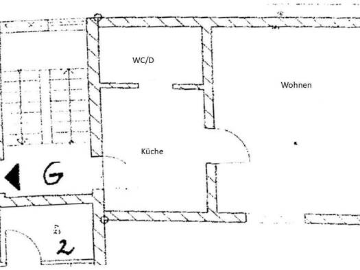Studio zur Miete 400 € 1 Zimmer 34 m² 1. Geschoss frei ab sofort Reundorf Frensdorf 96158
