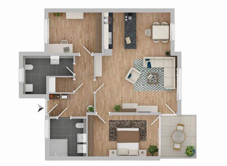 Wohnung zur Miete 1.370 € 3 Zimmer 90,2 m² 1. Geschoss Südstadt Ravensburg 88214