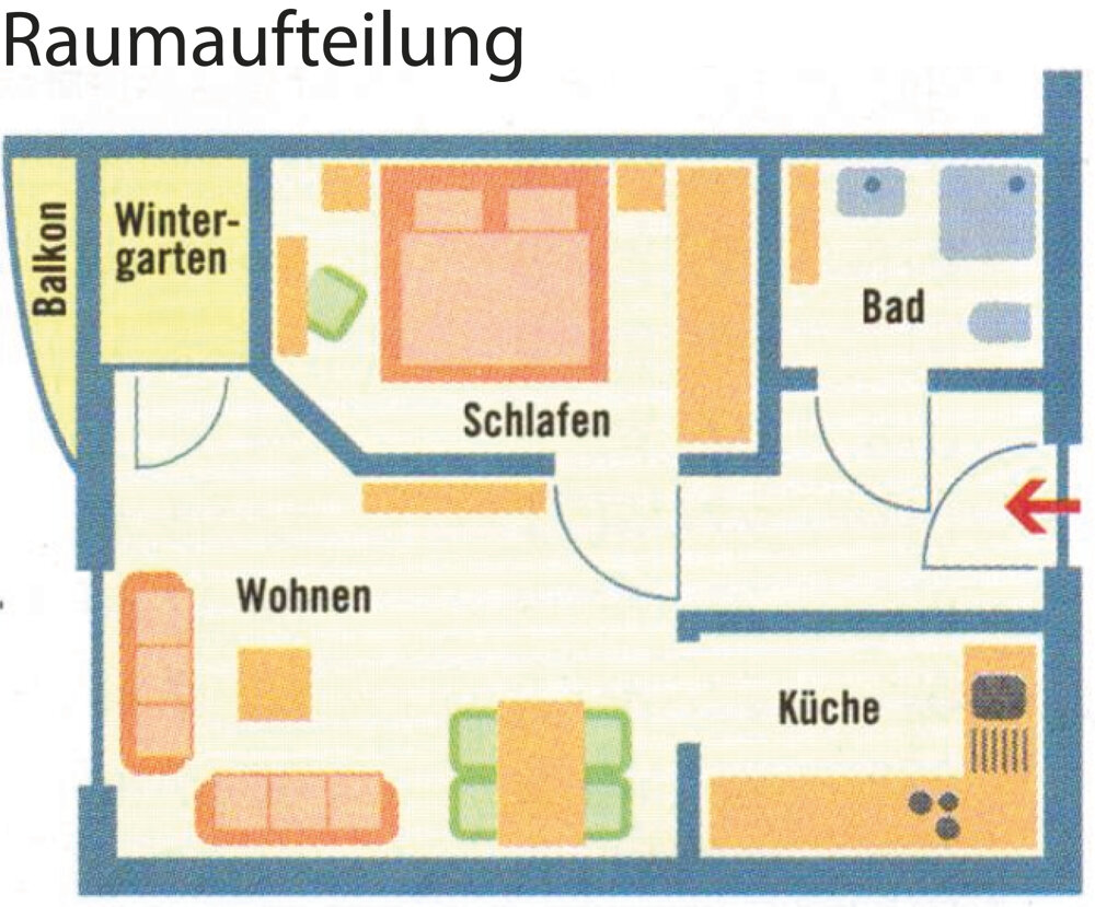 Wohnung zum Kauf 179.000 € 2 Zimmer 64,1 m²<br/>Wohnfläche 1.<br/>Geschoss Werkstraße 27 Bad König Bad König 64732