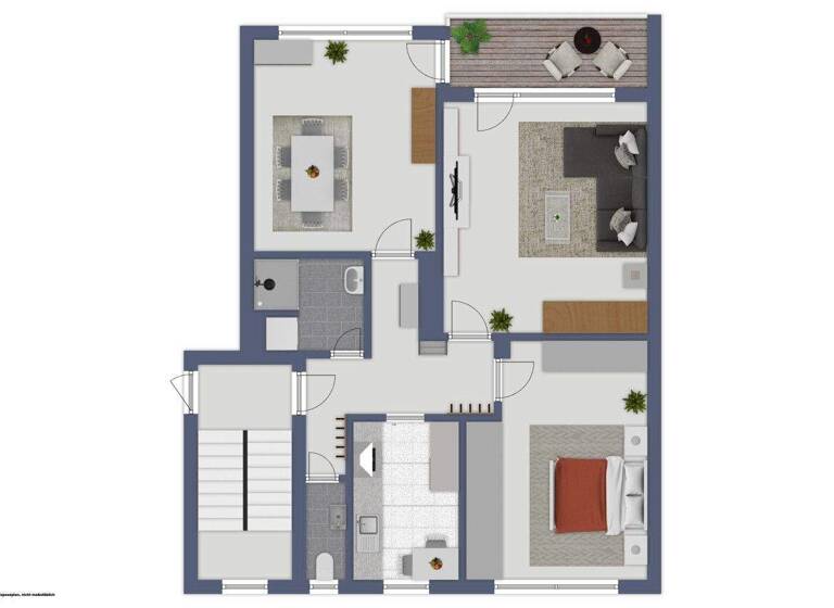 Wohnung zum Kauf 249.000 € 3 Zimmer 83 m² Ansbach 91522