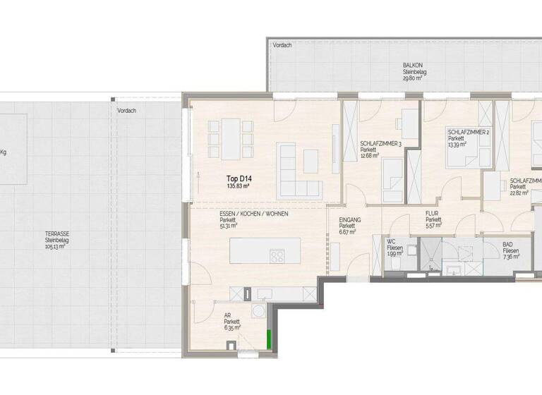 Wohnung zum Kauf - Erstbezug 1.770.000 € 4 Zimmer 135,8 m² Schladming 8970