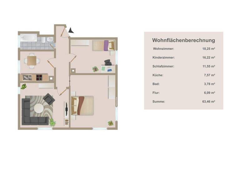 Wohnung zum Kauf 285.000 € 3 Zimmer 63,5 m² 2. Geschoss Hirsauer Straße 22 Kaltental Stuttgart / Kaltental 70569