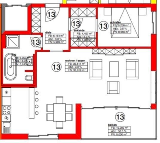 Wohnung zur Miete 955 € 2 Zimmer 70,9 m²<br/>Wohnfläche 1.<br/>Geschoss Graßlfing Olching 82140