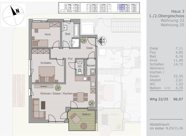Studio zur Miete 1.095 € 3 Zimmer 86,1 m²<br/>Wohnfläche 1.<br/>Geschoss 01.06.2025<br/>Verfügbarkeit Straubing Straubing 94315