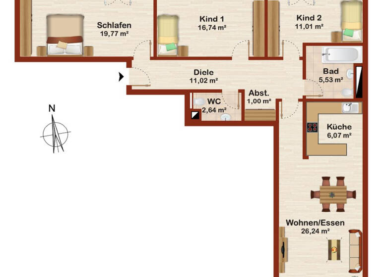 Wohnung zum Kauf 299.000 € 4 Zimmer 106 m² Liebertwolkwitz Leipzig 04288