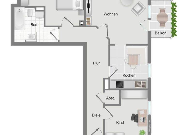 Wohnung zum Kauf 297.500 € 3 Zimmer 81,8 m² Schwabmünchen 86830