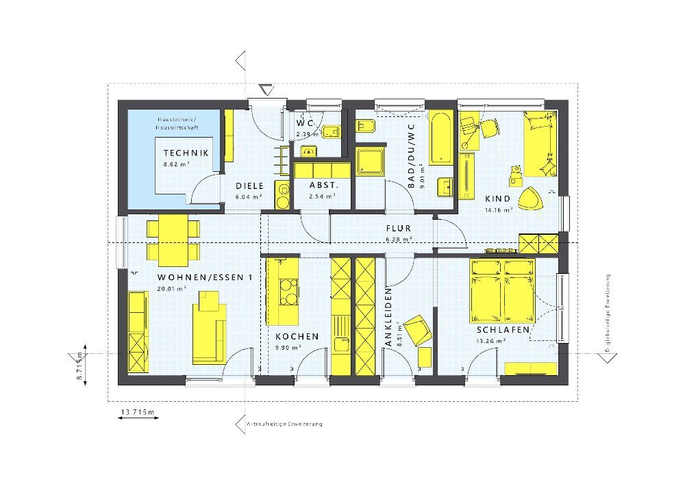 Einfamilienhaus zum Kauf 411.793 € 4 Zimmer 101 m²<br/>Wohnfläche 700 m²<br/>Grundstück Langenenslingen Langenenslingen 88515