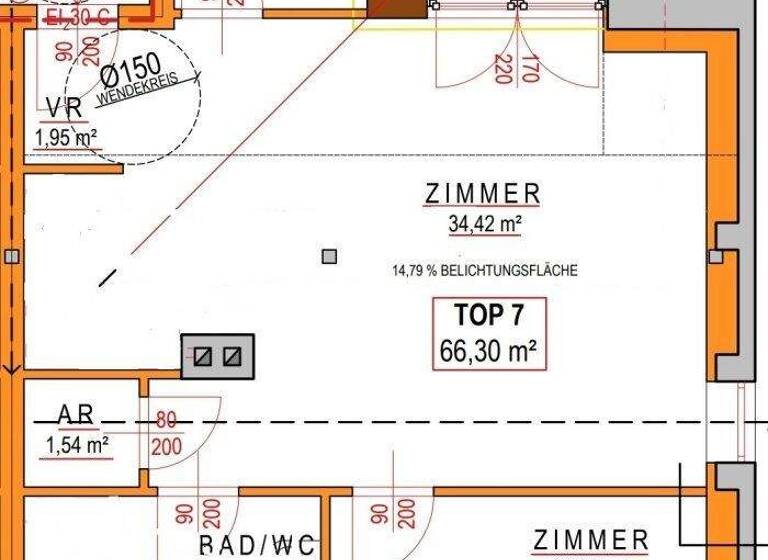 Wohnung zum Kauf 169.000 € 2,5 Zimmer 66,3 m² frei ab 01.04.2027 Neunkirchen 2620