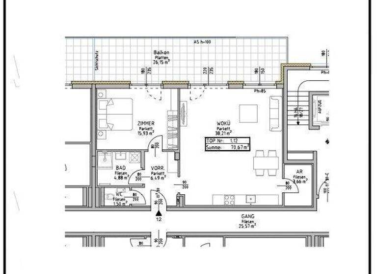 Wohnung zum Kauf - Erstbezug provisionsfrei 499.000 € 2 Zimmer 70,7 m² 1. Geschoss Korneuburg 2100