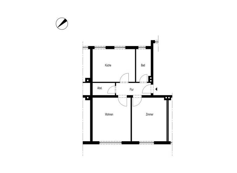 Wohnung zur Miete 275 € 2 Zimmer 58 m² 1. Geschoss Rahmedestr. 243 Rahmede Altena 58762