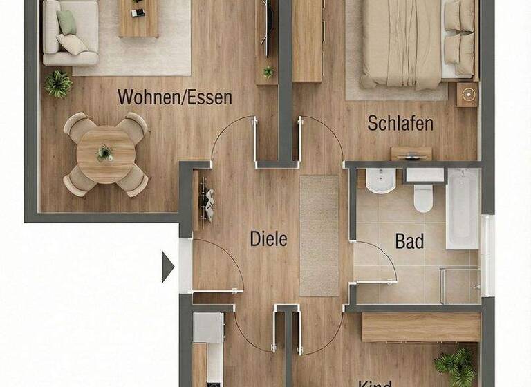 Wohnung zum Kauf 247.400 € 3 Zimmer 76,9 m² EG Bad Wörishofen 86825