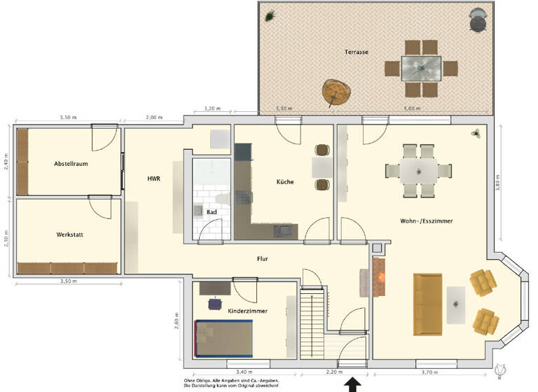 Einfamilienhaus zum Kauf 179.000 € 4 Zimmer 122 m² 841 m² Grundstück Neuengroden Wilhelmshaven-Rüstersiel 26386