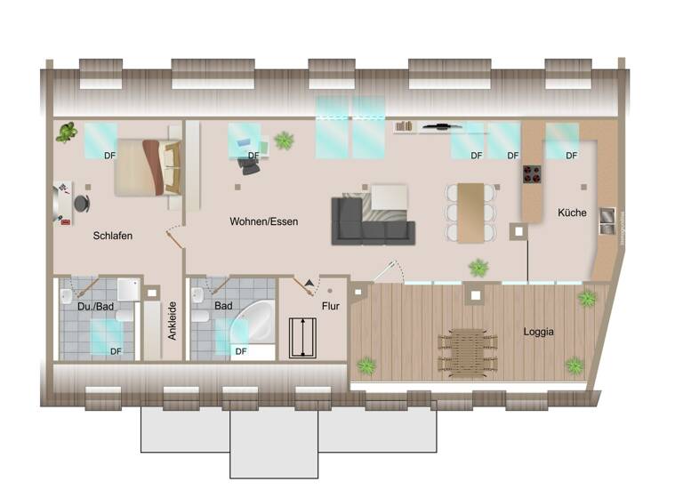 Wohnung zum Kauf 295.000 € 2,5 Zimmer 93 m²<br/>Wohnfläche Dachgeschoss, 4.<br/>Geschoss 01.06.2025<br/>Verfügbarkeit Weststadt Fürth 90766