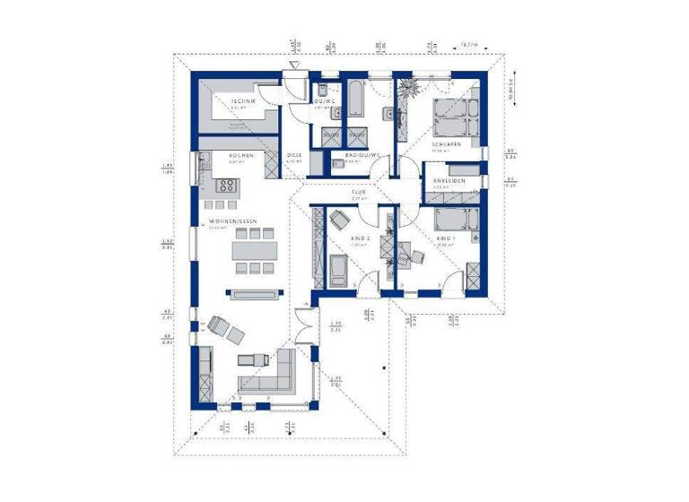 Einfamilienhaus zum Kauf 455.600 € 4 Zimmer 145 m² 880 m² Grundstück Burgstädt 09217