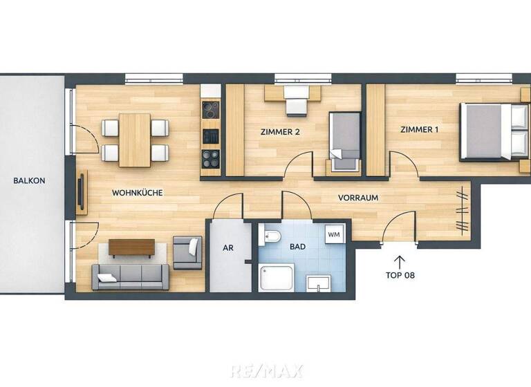 Wohnung zum Kauf - Erstbezug 478.000 € 3 Zimmer 78 m² 2. Geschoss Imst 6460
