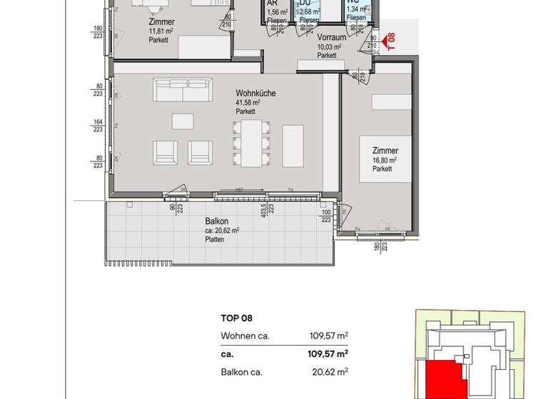 Wohnung zum Kauf 950.000 € 4 Zimmer 109,6 m² Wien 1140