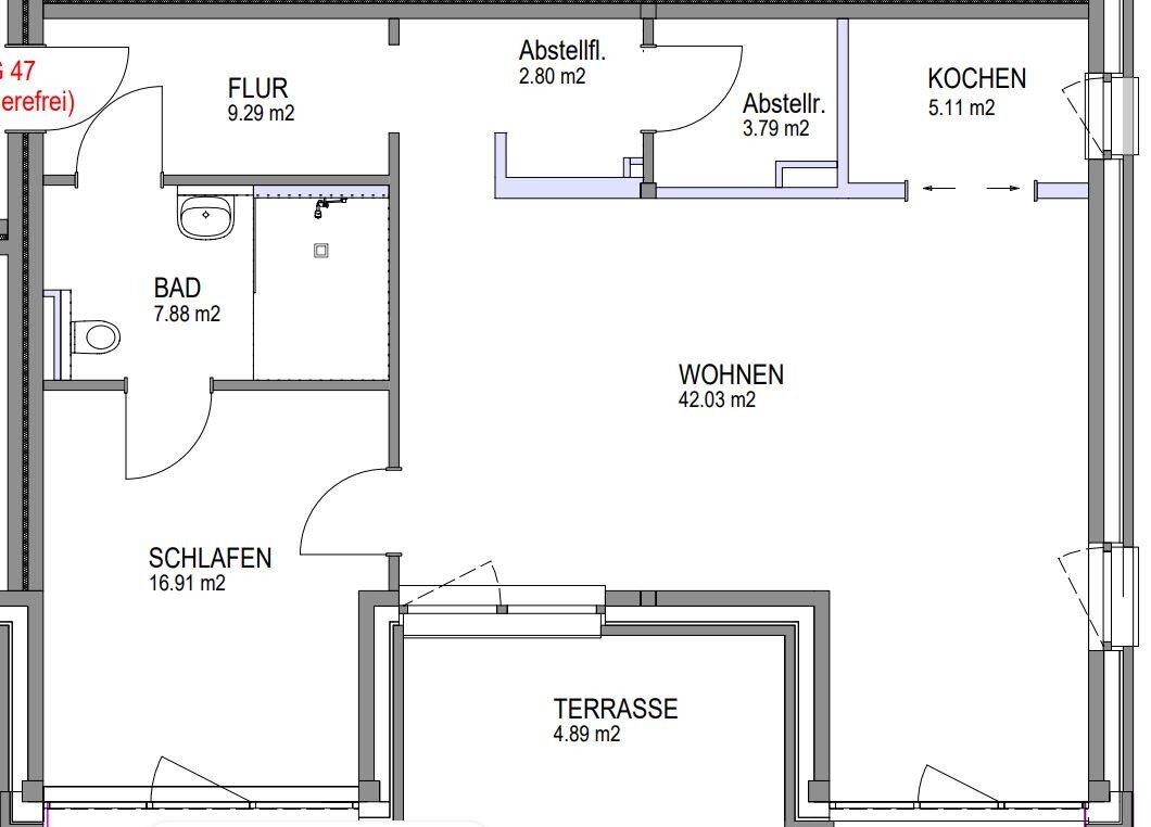 Wohnung zum Kauf 397.683 € 2 Zimmer 92,7 m²<br/>Wohnfläche EG<br/>Geschoss Raiffeisenstraße 2h, Nummer 47 Süderneuland I Norden 26506