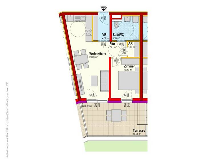 Wohnung zur Miete 464 € 2 Zimmer 47,6 m² EG frei ab 30.06.2026 Reinsberg 3264