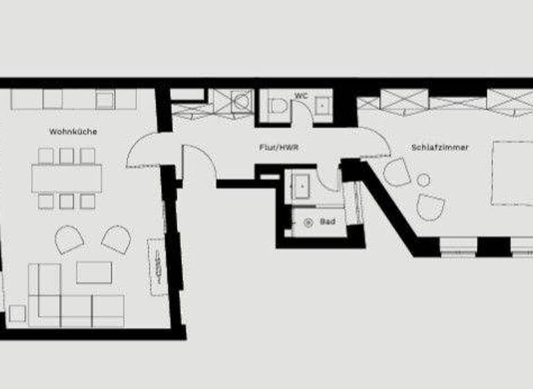 Wohnung zur Miete 2.145 € 2 Zimmer 70,2 m² 1. Geschoss Mulackstraße 22 Mitte Berlin 10119