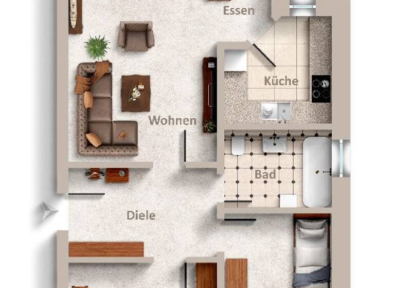 Wohnung zum Kauf 249.000 € 3 Zimmer 73 m² 2. Geschoss Schlebusch Leverkusen 51375