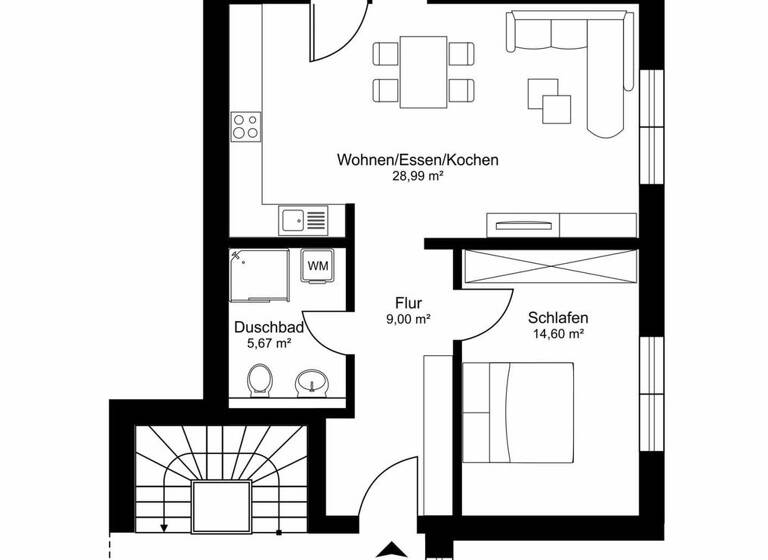 Wohnung zum Kauf - Erstbezug 234.000 € 2 Zimmer 59,8 m² Leezen 23816