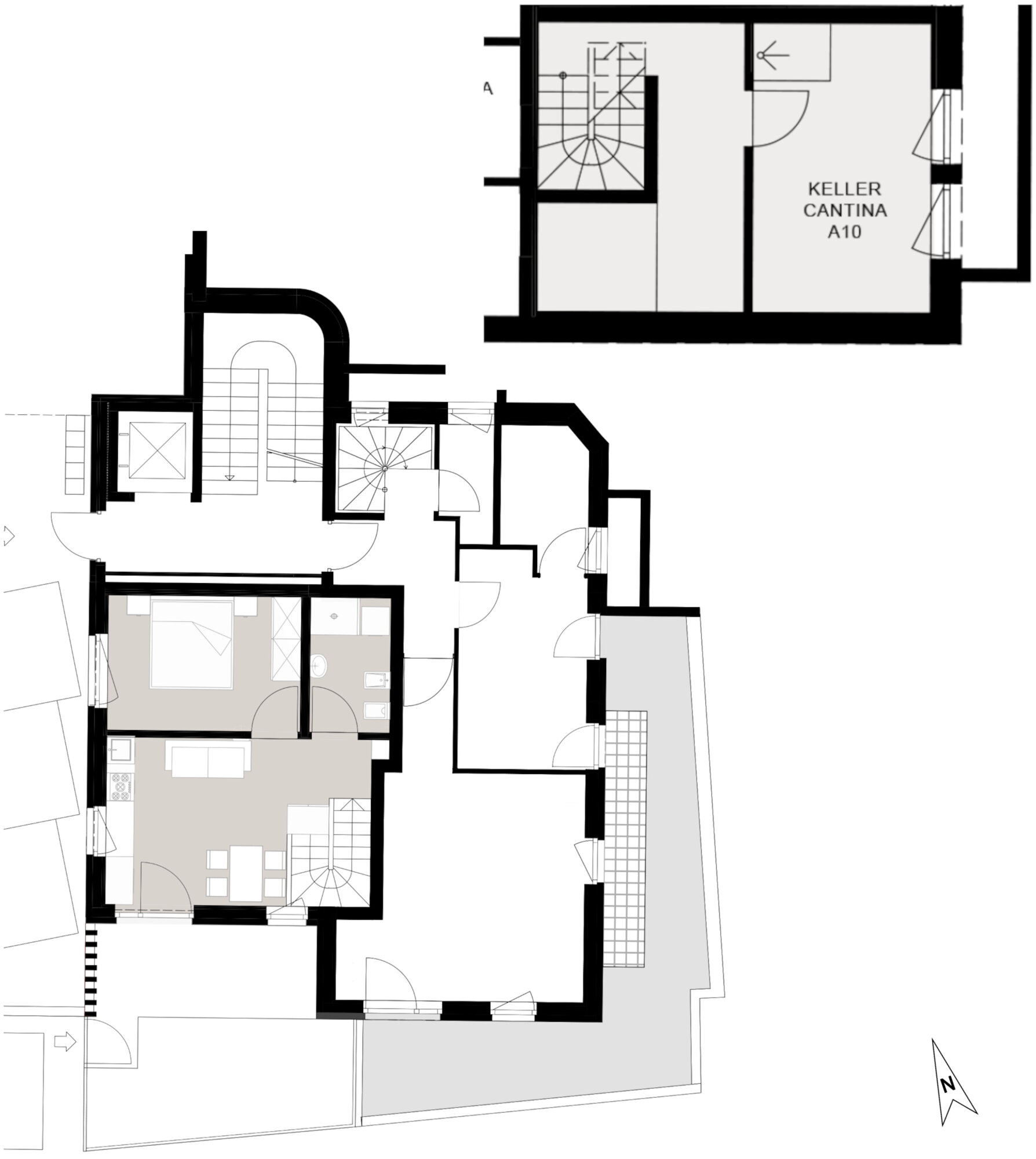 Wohnung zum Kauf 343.000 € 2 Zimmer 34,6 m²<br/>Wohnfläche EG<br/>Geschoss Schmiedenstrasse 16/B Sexten 39030