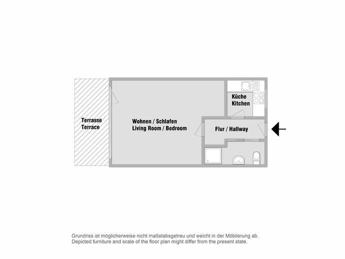 Wohnung zur Miete Wohnen auf Zeit 1.400 € 1 Zimmer 38 m²<br/>Wohnfläche 01.02.2025<br/>Verfügbarkeit Lochhausen München 81249