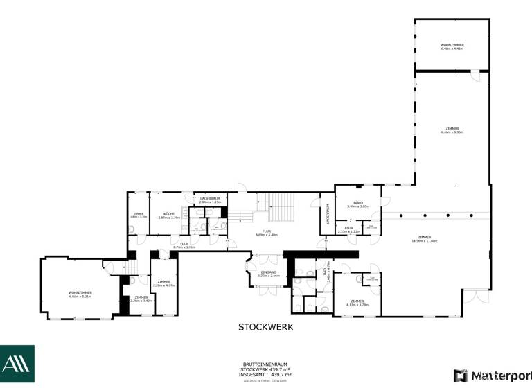Büro zur Miete 4.140 € 9 Zimmer Wien 1120