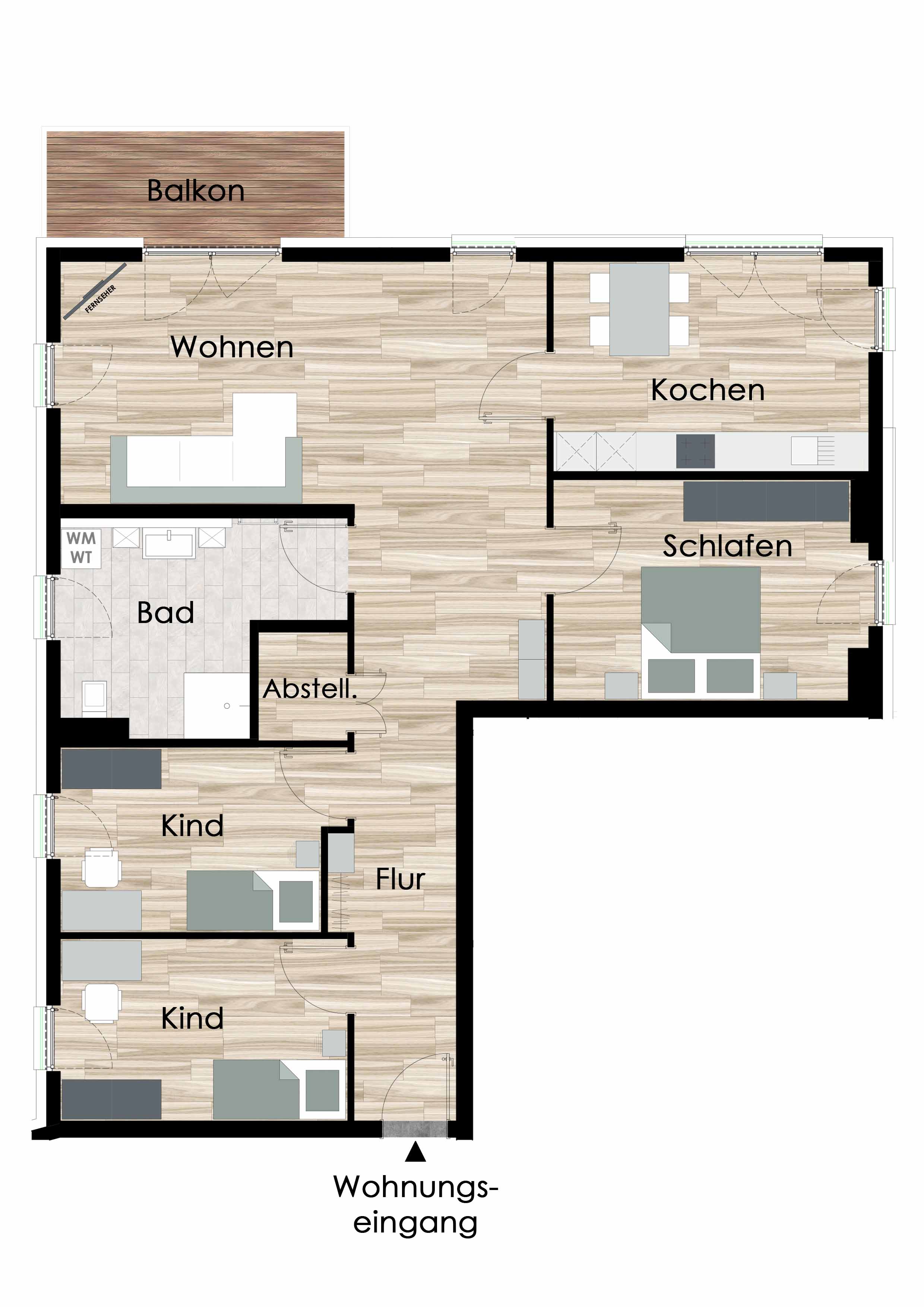 Wohnung zum Kauf provisionsfrei 442.900 € 4 Zimmer 119,4 m²<br/>Wohnfläche EG<br/>Geschoss Stedigsrain Eschwege Eschwege 37269