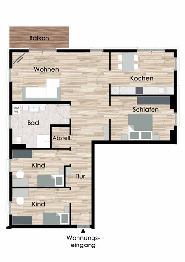 Wohnung zum Kauf provisionsfrei 442.900 € 4 Zimmer 119,4 m² 1. Geschoss Stedigsrain Eschwege Eschwege 37269