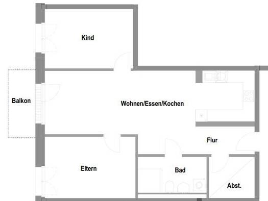 Wohnung zur Miete nur mit Wohnberechtigungsschein 527 € 3 Zimmer 75,2 m² 3. Geschoss frei ab 01.12.2026 Lion-Feuchtwanger-Straße 7 Herzo Base Herzogenaurach 91074