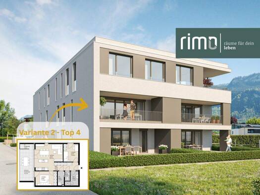 Wohnung zum Kauf - Neubau 455.000 € 3 Zimmer 65,2 m² 1. Geschoss Enderstraße 26 Altach 6844