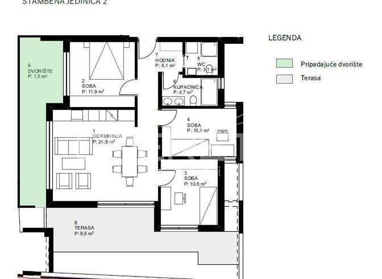 Wohnung zum Kauf 265.045 € 4 Zimmer 86 m² Varazdin