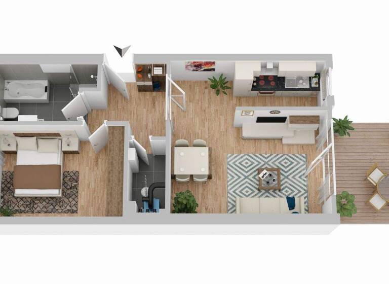 Wohnung zum Kauf provisionsfrei 164.000 € 2 Zimmer 59 m² EG Syke 28857