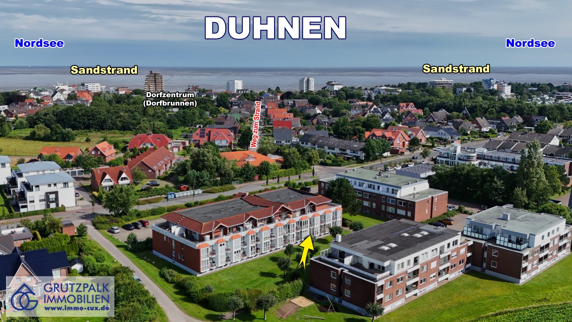 Apartment zum Kauf 210.000 € 2 Zimmer 53 m²<br/>Wohnfläche EG<br/>Geschoss Carl-Vinnen-Weg 19 Duhnen Cuxhaven 27476