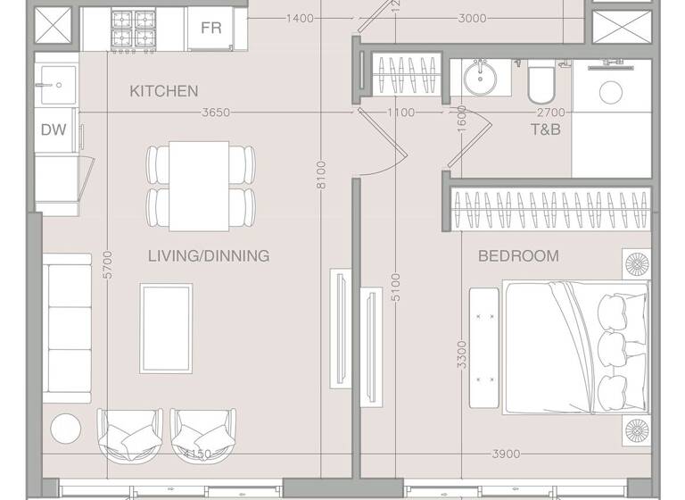 Wohnung zum Kauf provisionsfrei 300.562 € 2,5 Zimmer 76,6 m² Dubai 00000