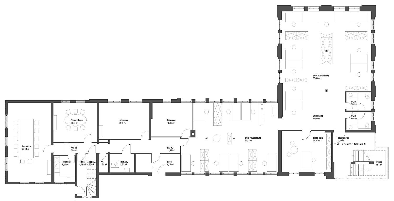 Bürofläche zur Miete 16,50 € 770 m²<br/>Bürofläche ab 260 m²<br/>Teilbarkeit Möhringen - Mitte Stuttgart 70567